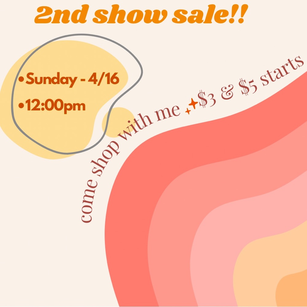 Come check out my second show tomorrow!! 4/16